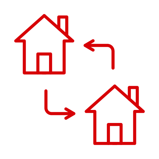 home shifting icon red